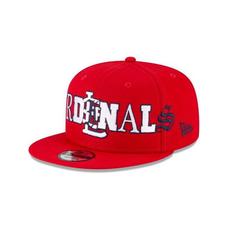 MLB St. Louis Cardinals Mixed Font 9Fifty Snapback (WAM8623) - Red New Era Caps